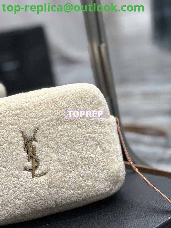 Replica YSL Saint Laurent Lou Camera Bag In Merino Shearling 612544 Natural 6 Replica YSL Saint Laurent Lou Camera Bag In Merino Shearling 612544 Natural 6