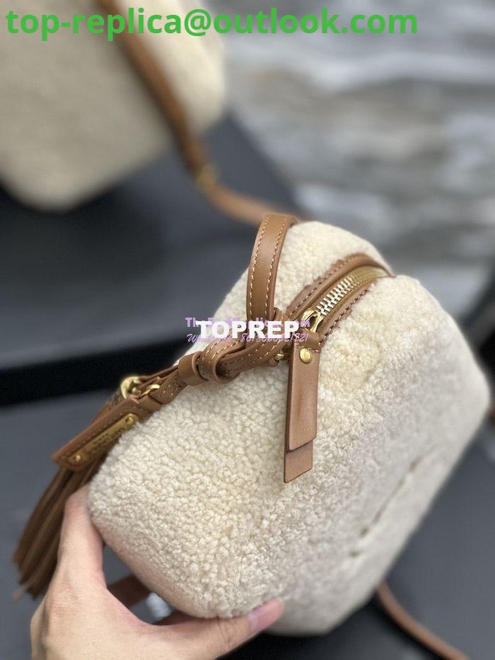 Replica YSL Saint Laurent Lou Camera Bag In Merino Shearling 612544 Natural 7 Replica YSL Saint Laurent Lou Camera Bag In Merino Shearling 612544 Natural 7