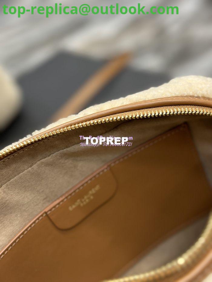 Replica YSL Saint Laurent Lou Camera Bag In Merino Shearling 612544 Natural 10 Replica YSL Saint Laurent Lou Camera Bag In Merino Shearling 612544 Natural 10