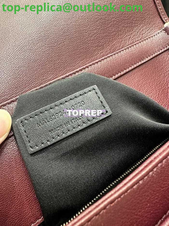 Replica YSL Saint Laurent Becky Mini Chain Bag In Carré-Quilted Lambskin 6292461 Burgundy 9 Replica YSL Saint Laurent Becky Mini Chain Bag In Carré-Quilted Lambskin 6292461 Burgundy 9