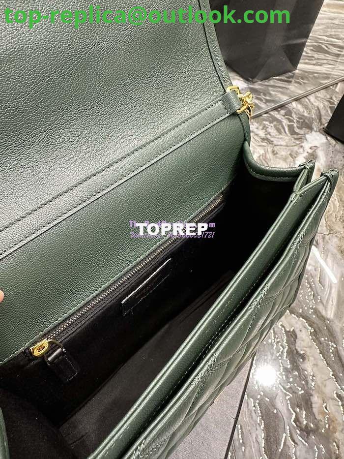 Replica YSL Saint Laurent Becky Mini Chain Bag In Carré-Quilted Lambskin 6292461 Green 6 Replica YSL Saint Laurent Becky Mini Chain Bag In Carré-Quilted Lambskin 6292461 Green 6