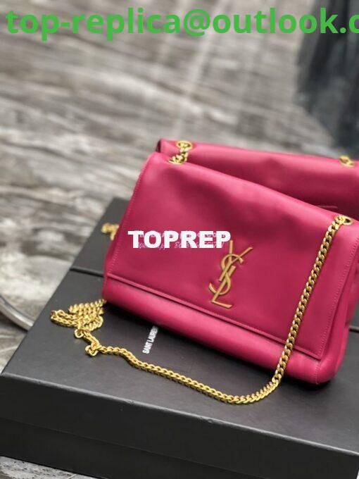 Replica YSL Saint Laurent Kate Medium Reversible In Suede And Smooth Leather 553804 Rosy Pink 6