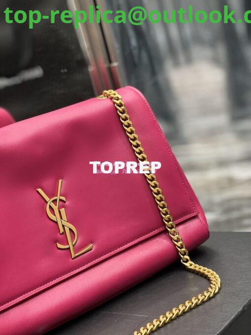 Replica YSL Saint Laurent Kate Medium Reversible In Suede And Smooth Leather 553804 Rosy Pink 7