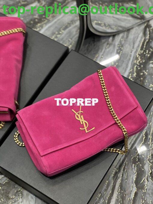 Replica YSL Saint Laurent Kate Medium Reversible In Suede And Smooth Leather 553804 Rosy Pink 16