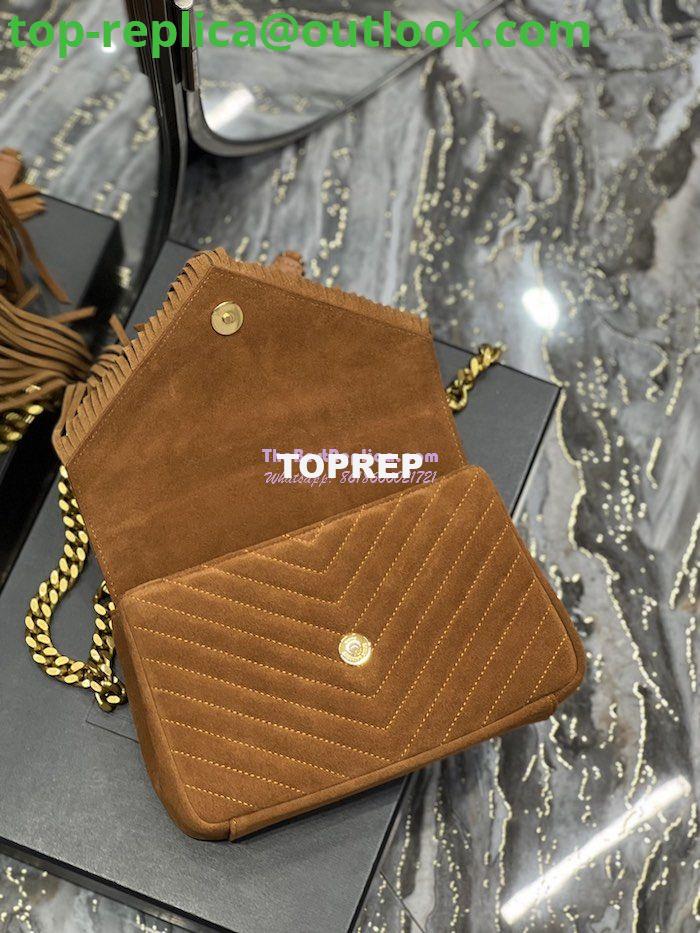 Replica YSL Saint Laurent College Medium Chain Bag In Light Suede With Fringes 531705 Cinnamon 8 Replica YSL Saint Laurent College Medium Chain Bag In Light Suede With Fringes 531705 Cinnamon 8