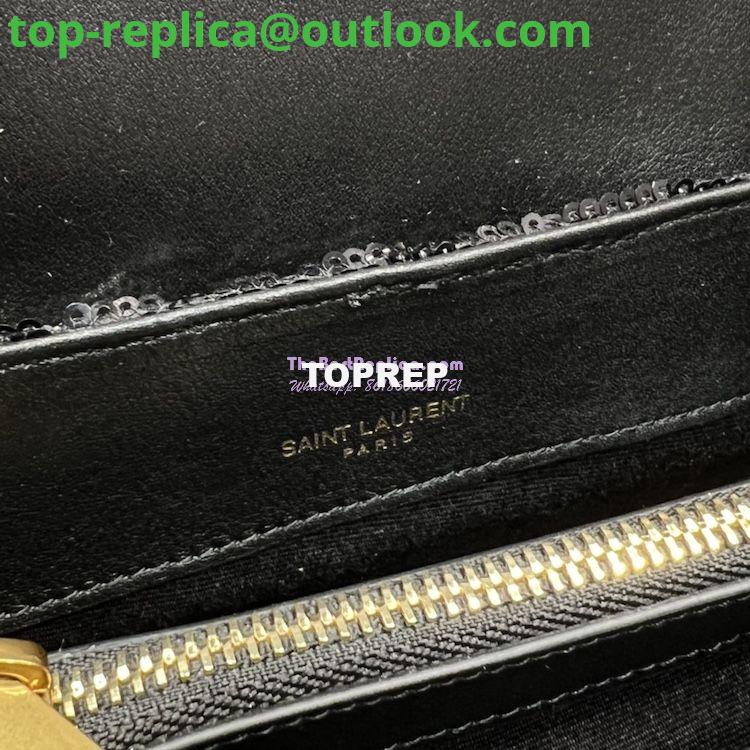 Replica YSL Saint Laurent Loulou Small Chain Bag In Quilted "Y" Leather, Satin And Sequins 494699 9 Replica YSL Saint Laurent Loulou Small Chain Bag In Quilted "Y" Leather, Satin And Sequins 494699 9