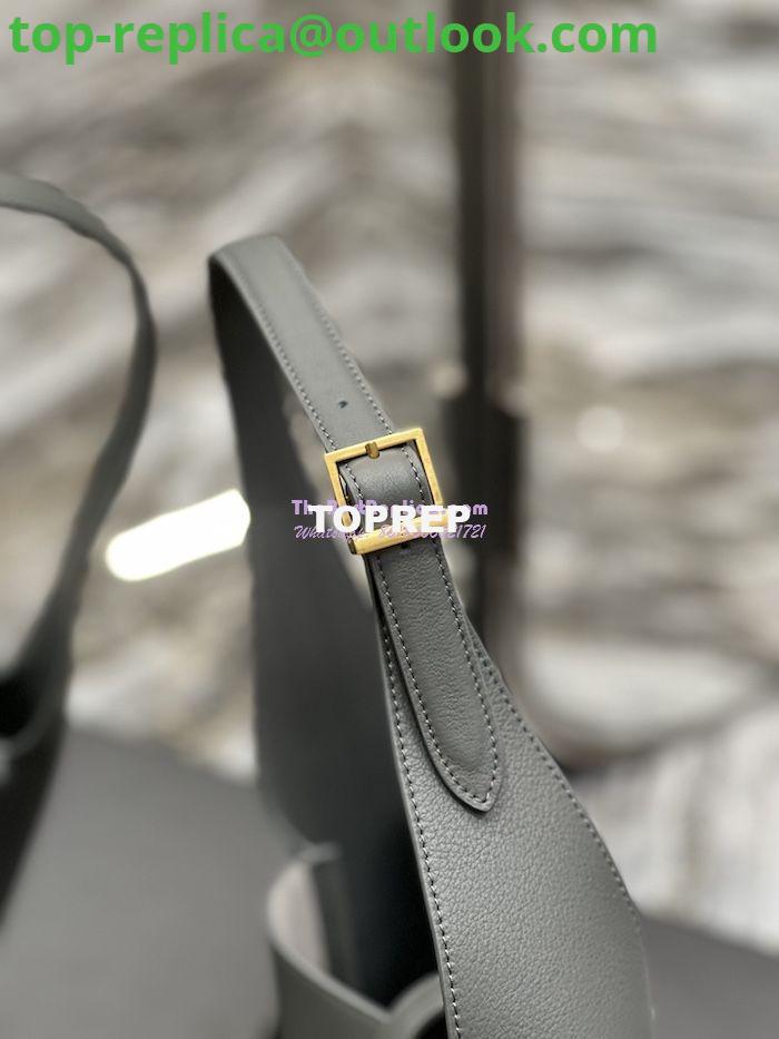 Replica YSL Saint Laurent Le 5 À 7 Soft Small Hobo Bag In Smooth Leather 713938 Storm 6 Replica YSL Saint Laurent Le 5 À 7 Soft Small Hobo Bag In Smooth Leather 713938 Storm 6