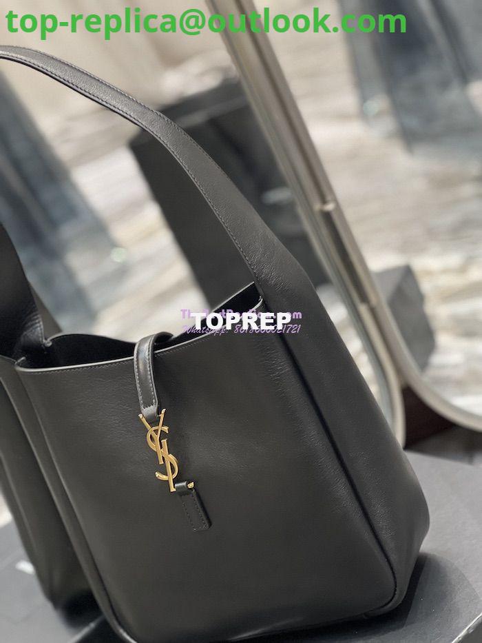 Replica YSL Saint Laurent Le 5 À 7 Soft Small Hobo Bag In Smooth Leather 713938 Black 6 Replica YSL Saint Laurent Le 5 À 7 Soft Small Hobo Bag In Smooth Leather 713938 Black 6
