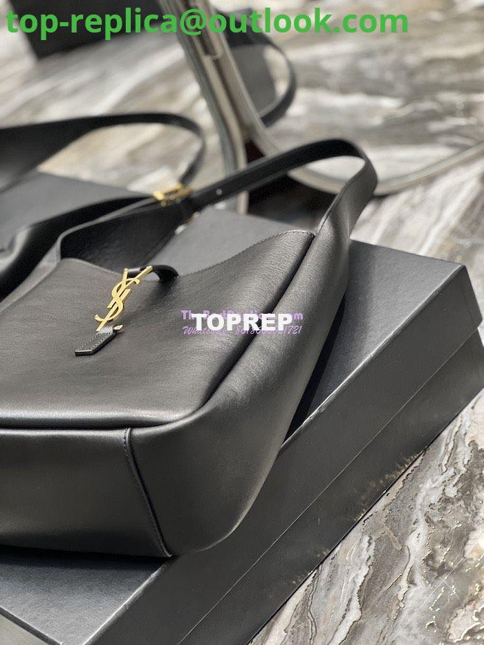 Replica YSL Saint Laurent Le 5 À 7 Soft Small Hobo Bag In Smooth Leather 713938 Black 9 Replica YSL Saint Laurent Le 5 À 7 Soft Small Hobo Bag In Smooth Leather 713938 Black 9