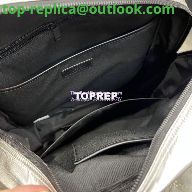 Replica YSL Saint Laurent Nuxx Backpack In Metallized Nylon 623698 Platinum 9 Replica YSL Saint Laurent Nuxx Backpack In Metallized Nylon 623698 Platinum 9