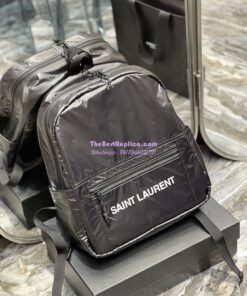 Replica YSL Saint Laurent Nuxx Backpack In Nylon 623698 Black 2