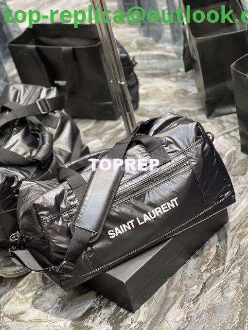 Replica YSL Saint Laurent Nuxx Duffle In Nylon 581374 Black 2