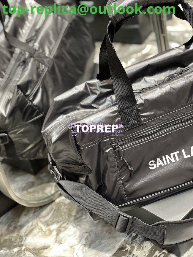 Replica YSL Saint Laurent Nuxx Duffle In Nylon 581374 Black 9 Replica YSL Saint Laurent Nuxx Duffle In Nylon 581374 Black 9