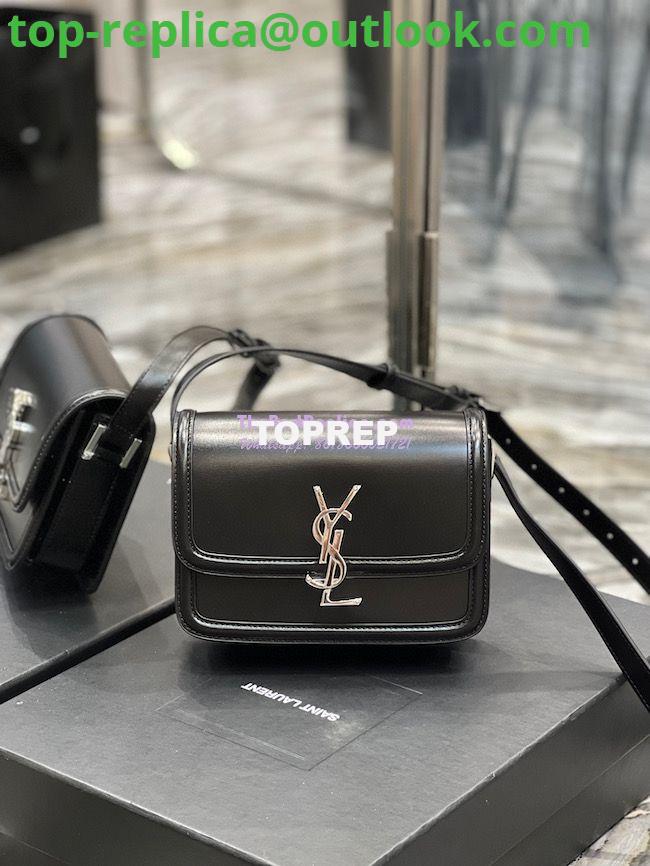 Replica YSL Saint Laurent Solferino Soft Satchel In Box Leather 635025 Black Silver Hardware 2 Replica YSL Saint Laurent Solferino Soft Satchel In Box Leather 635025 Black Silver Hardware 2