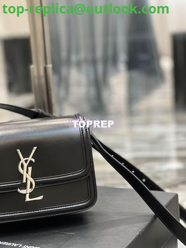 Replica YSL Saint Laurent Solferino Soft Satchel In Box Leather 635025 Black Silver Hardware 4 Replica YSL Saint Laurent Solferino Soft Satchel In Box Leather 635025 Black Silver Hardware 4
