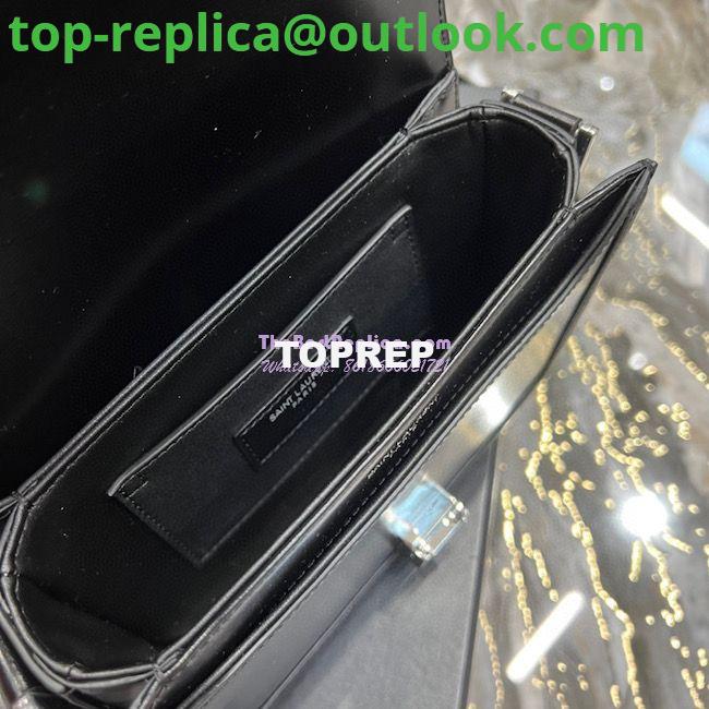 Replica YSL Saint Laurent Solferino Soft Satchel In Box Leather 635025 Black Silver Hardware 6 Replica YSL Saint Laurent Solferino Soft Satchel In Box Leather 635025 Black Silver Hardware 6