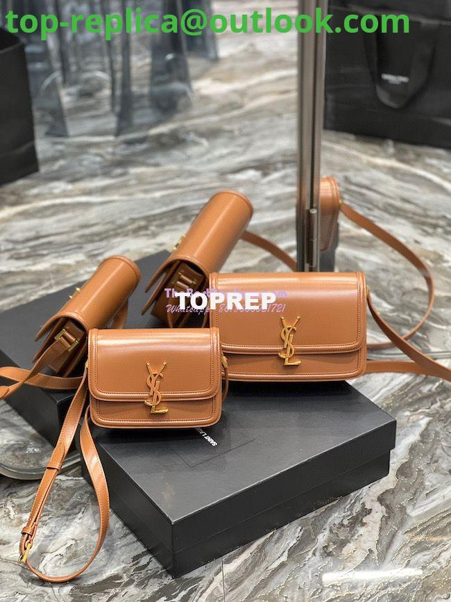 Replica YSL Saint Laurent Solferino Soft Satchel In Box Leather 635025 Dark Honey Replica YSL Saint Laurent Solferino Soft Satchel In Box Leather 635025 Dark Honey