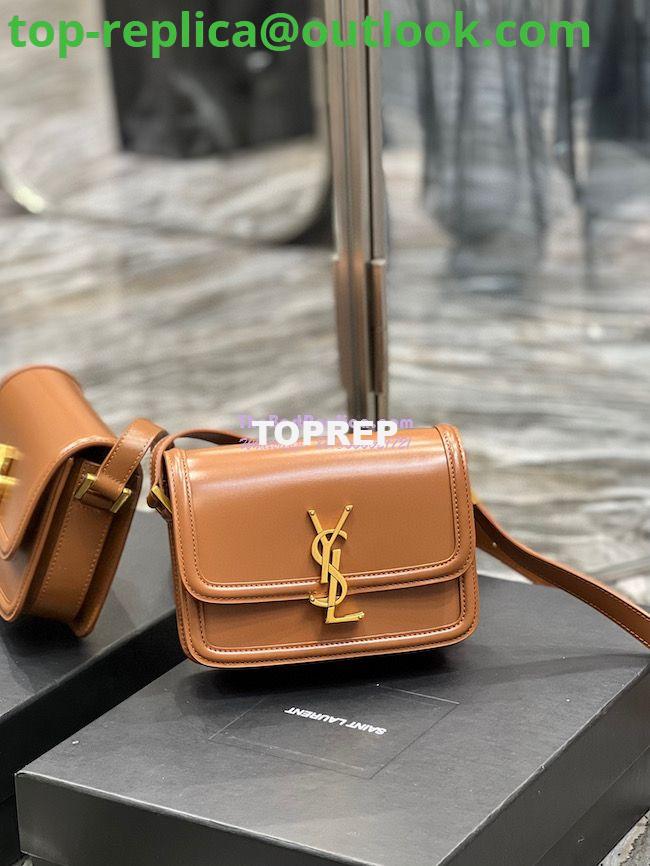 Replica YSL Saint Laurent Solferino Soft Satchel In Box Leather 635025 Dark Honey 4 Replica YSL Saint Laurent Solferino Soft Satchel In Box Leather 635025 Dark Honey 4