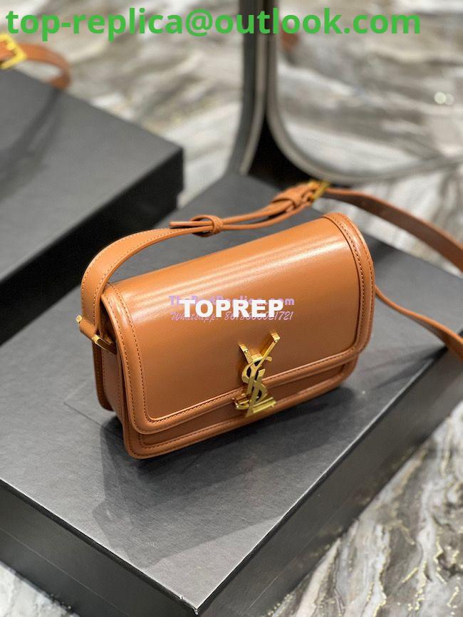 Replica YSL Saint Laurent Solferino Soft Satchel In Box Leather 635025 Dark Honey 5 Replica YSL Saint Laurent Solferino Soft Satchel In Box Leather 635025 Dark Honey 5