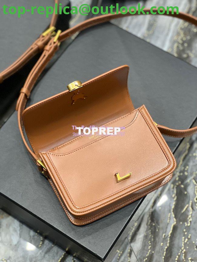 Replica YSL Saint Laurent Solferino Soft Satchel In Box Leather 635025 Dark Honey 10 Replica YSL Saint Laurent Solferino Soft Satchel In Box Leather 635025 Dark Honey 10