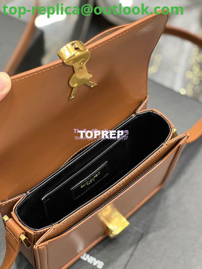 Replica YSL Saint Laurent Solferino Soft Satchel In Box Leather 635025 Dark Honey 11 Replica YSL Saint Laurent Solferino Soft Satchel In Box Leather 635025 Dark Honey 11