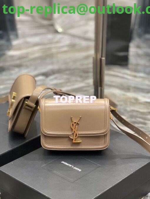 Replica YSL Saint Laurent Solferino Soft Satchel In Box Leather 635025 Dark Toffee 4