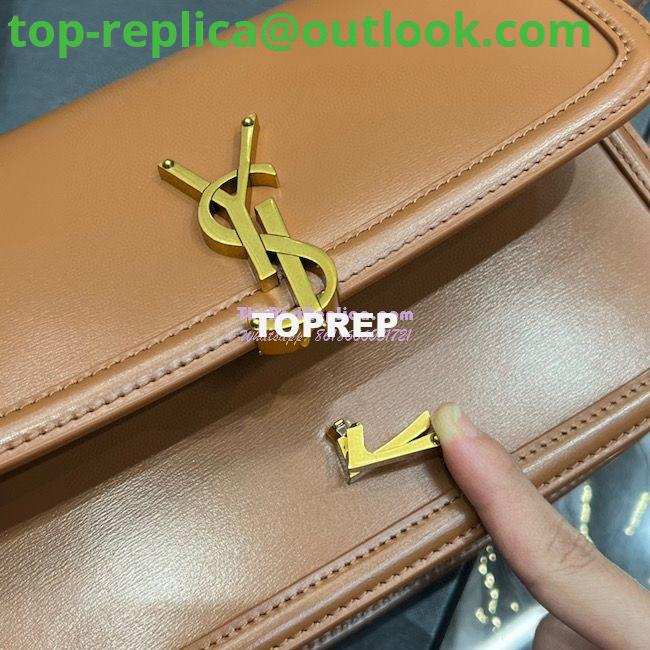 Replica YSL Saint Laurent Solferino Soft Satchel In Box Leather 635025 Dark Honey 23 Replica YSL Saint Laurent Solferino Soft Satchel In Box Leather 635025 Dark Honey 23