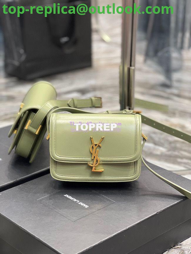 Replica YSL Saint Laurent Solferino Soft Satchel In Box Leather 635025 Pistache 2 Replica YSL Saint Laurent Solferino Soft Satchel In Box Leather 635025 Pistache 2