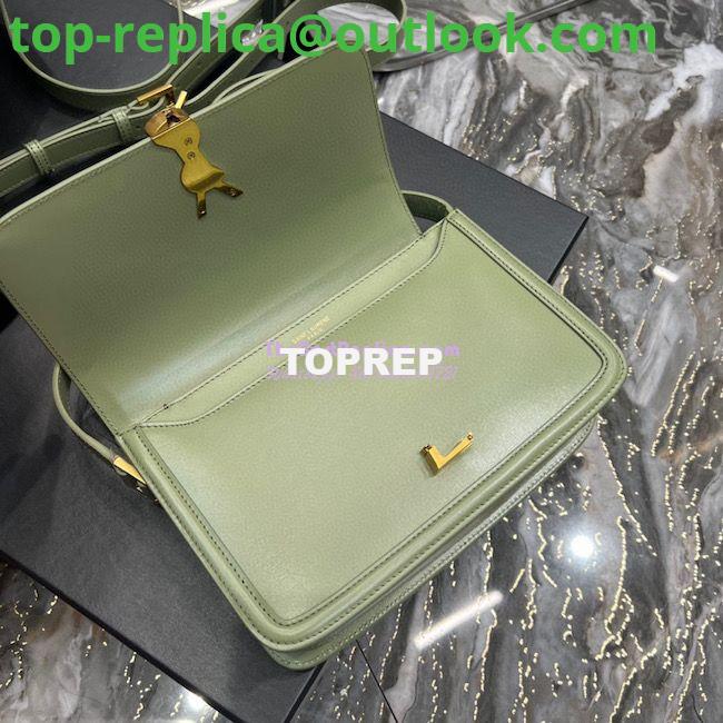 Replica YSL Saint Laurent Solferino Soft Satchel In Box Leather 635025 Pistache 18 Replica YSL Saint Laurent Solferino Soft Satchel In Box Leather 635025 Pistache 18
