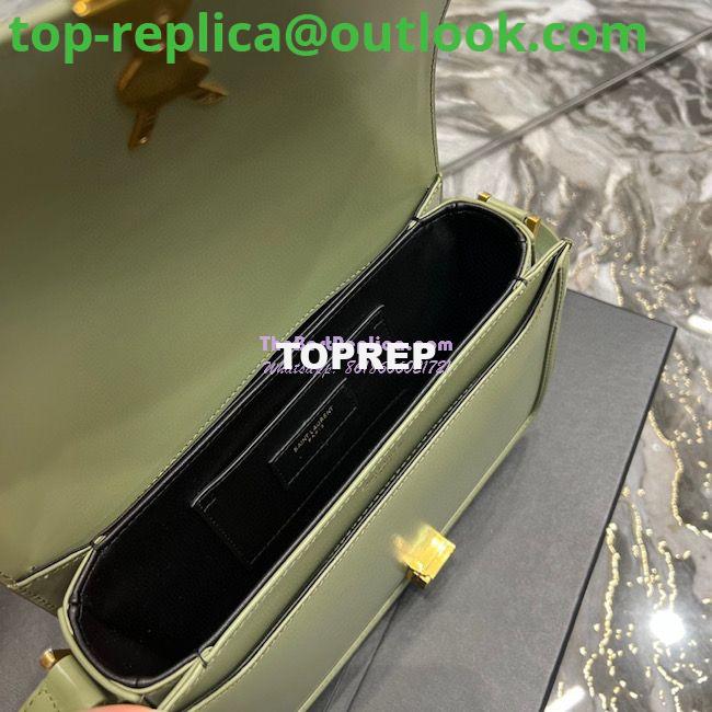 Replica YSL Saint Laurent Solferino Soft Satchel In Box Leather 635025 Pistache 19 Replica YSL Saint Laurent Solferino Soft Satchel In Box Leather 635025 Pistache 19