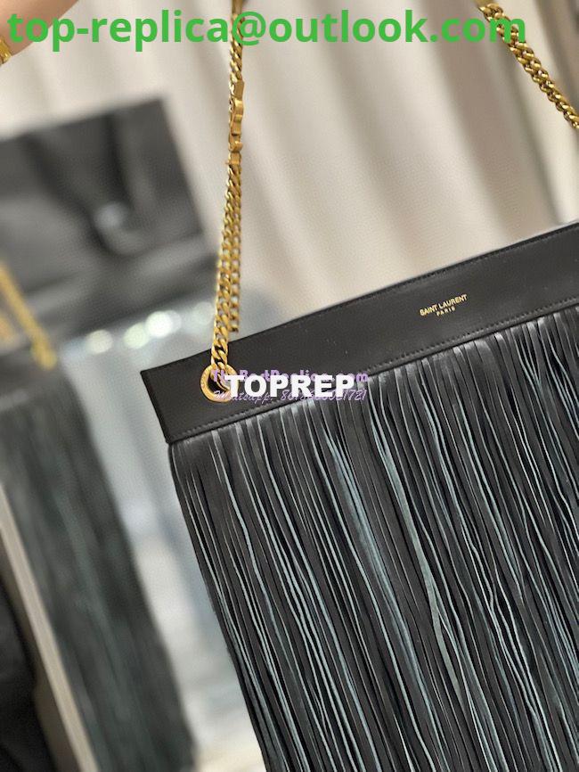 Replica YSL Saint Laurent Grace Large Hobo Bag In Lambskin 6337521 Black 4 Replica YSL Saint Laurent Grace Large Hobo Bag In Lambskin 6337521 Black 4