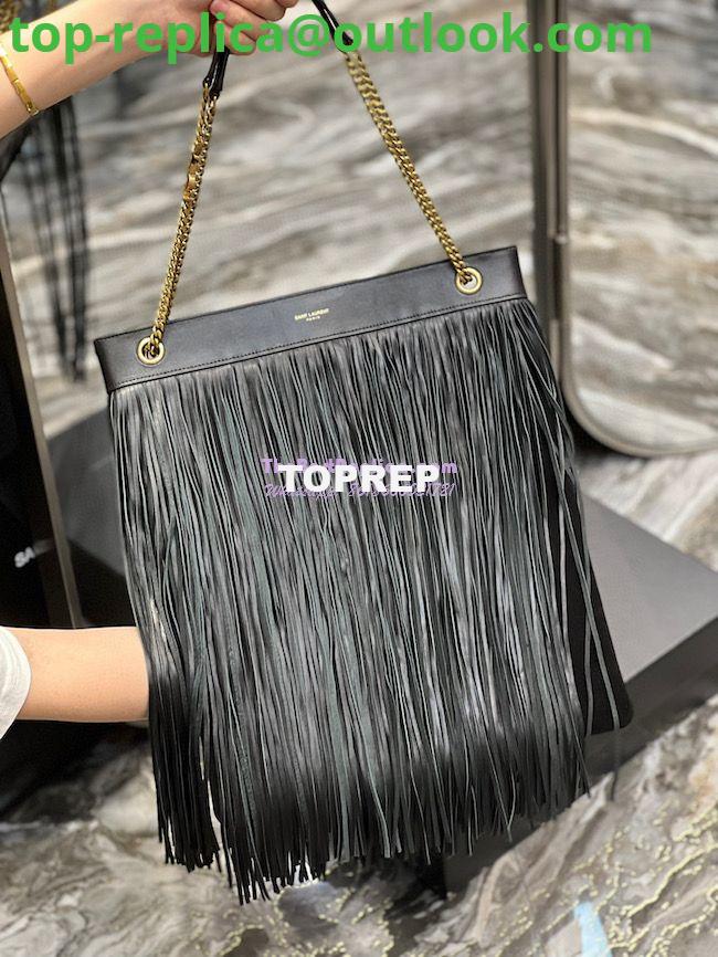 Replica YSL Saint Laurent Grace Large Hobo Bag In Lambskin 6337521 Black 6 Replica YSL Saint Laurent Grace Large Hobo Bag In Lambskin 6337521 Black 6