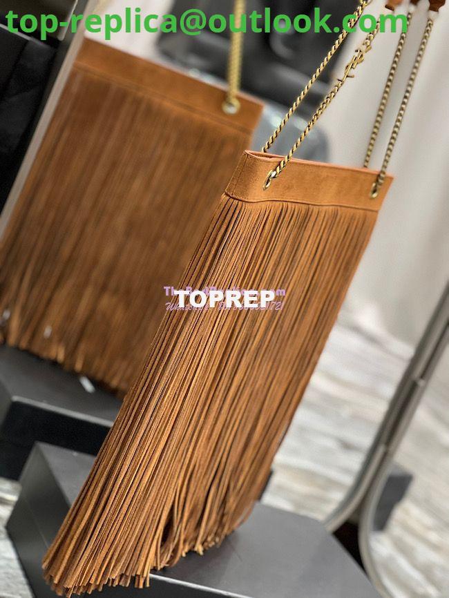 Replica YSL Saint Laurent Grace Large Hobo Bag In Suede 6337521 Tan 4 Replica YSL Saint Laurent Grace Large Hobo Bag In Suede 6337521 Tan 4