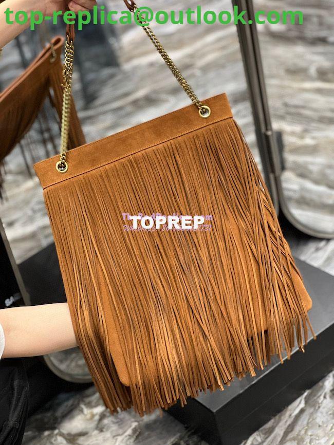 Replica YSL Saint Laurent Grace Large Hobo Bag In Suede 6337521 Tan 6 Replica YSL Saint Laurent Grace Large Hobo Bag In Suede 6337521 Tan 6