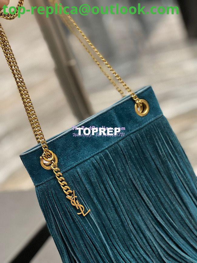 Replica YSL Saint Laurent Grace Small Chain Bag In Suede 6337530 Sea Turquoise 3 Replica YSL Saint Laurent Grace Small Chain Bag In Suede 6337530 Sea Turquoise 3