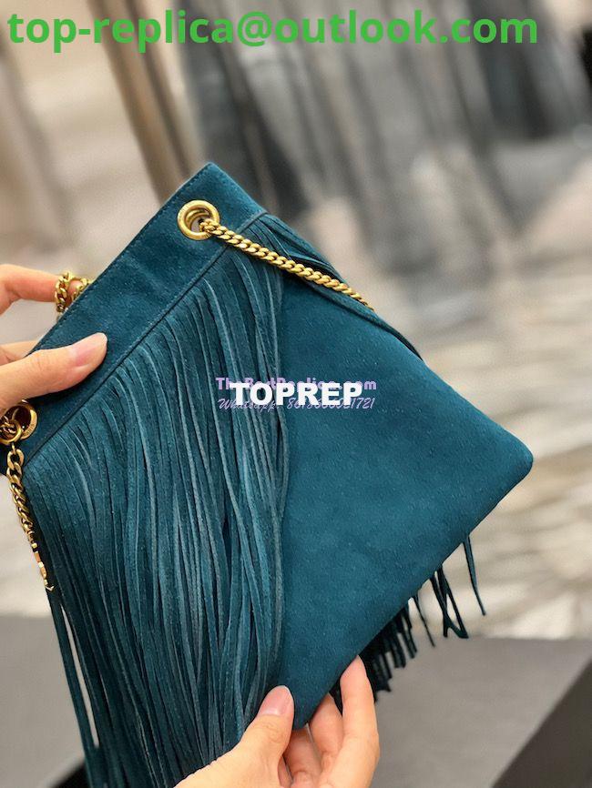 Replica YSL Saint Laurent Grace Small Chain Bag In Suede 6337530 Sea Turquoise 6 Replica YSL Saint Laurent Grace Small Chain Bag In Suede 6337530 Sea Turquoise 6
