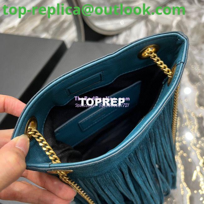 Replica YSL Saint Laurent Grace Small Chain Bag In Suede 6337530 Sea Turquoise 7 Replica YSL Saint Laurent Grace Small Chain Bag In Suede 6337530 Sea Turquoise 7