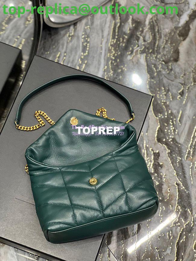 Replica YSL Saint Laurent Mini Loulou Puffer Toy Bag In Quilted Lambskin Dark Green 5 Replica YSL Saint Laurent Mini Loulou Puffer Toy Bag In Quilted Lambskin Dark Green 5