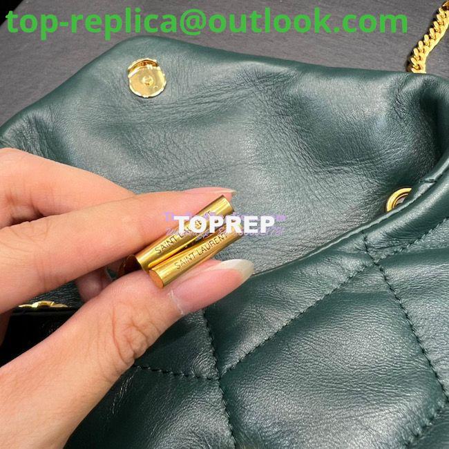Replica YSL Saint Laurent Mini Loulou Puffer Toy Bag In Quilted Lambskin Dark Green 8 Replica YSL Saint Laurent Mini Loulou Puffer Toy Bag In Quilted Lambskin Dark Green 8