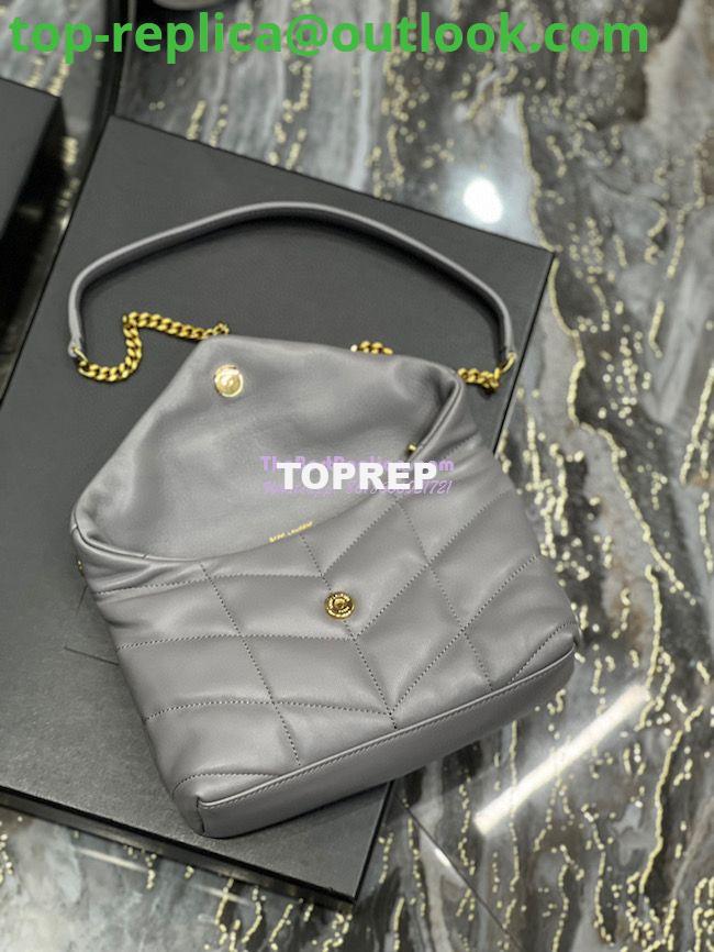 Replica YSL Saint Laurent Mini Loulou Puffer Toy Bag In Quilted Lambskin Fog 7 Replica YSL Saint Laurent Mini Loulou Puffer Toy Bag In Quilted Lambskin Fog 7