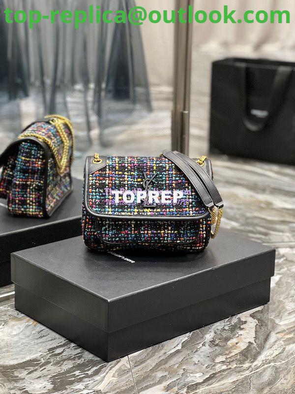 Replica YSL Saint Laurent Niki Multicolour Tweed Small Medium Shoulder Bag 633158 4 Replica YSL Saint Laurent Niki Multicolour Tweed Small Medium Shoulder Bag 633158 4