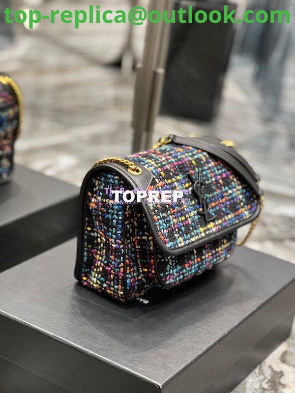 Replica YSL Saint Laurent Niki Multicolour Tweed Small Medium Shoulder Bag 633158 6 Replica YSL Saint Laurent Niki Multicolour Tweed Small Medium Shoulder Bag 633158 6