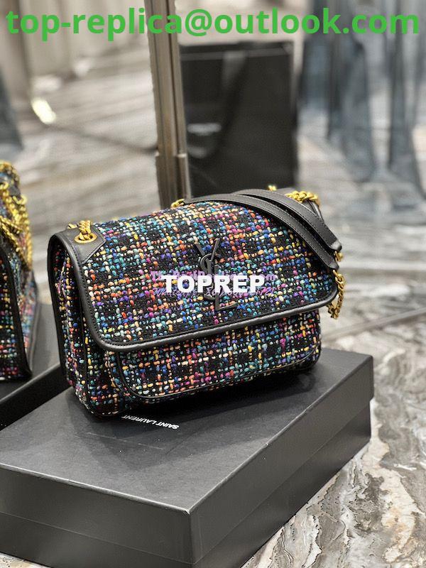 Replica YSL Saint Laurent Niki Multicolour Tweed Small Medium Shoulder Bag 633158 14 Replica YSL Saint Laurent Niki Multicolour Tweed Small Medium Shoulder Bag 633158 14