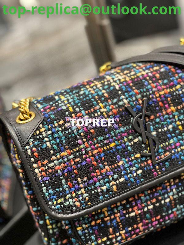 Replica YSL Saint Laurent Niki Multicolour Tweed Small Medium Shoulder Bag 633158 17 Replica YSL Saint Laurent Niki Multicolour Tweed Small Medium Shoulder Bag 633158 17