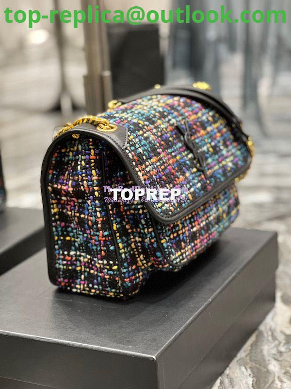 Replica YSL Saint Laurent Niki Multicolour Tweed Small Medium Shoulder Bag 633158 18 Replica YSL Saint Laurent Niki Multicolour Tweed Small Medium Shoulder Bag 633158 18