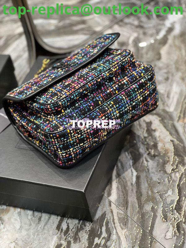 Replica YSL Saint Laurent Niki Multicolour Tweed Small Medium Shoulder Bag 633158 23 Replica YSL Saint Laurent Niki Multicolour Tweed Small Medium Shoulder Bag 633158 23