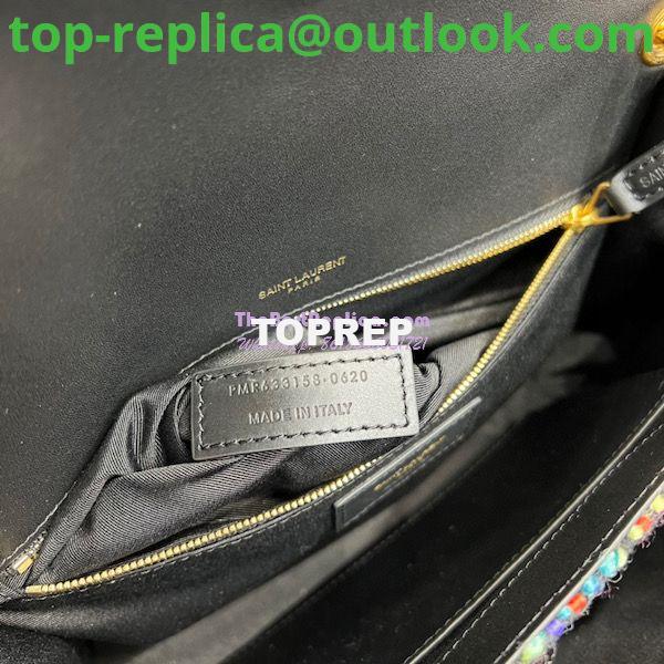 Replica YSL Saint Laurent Niki Multicolour Tweed Small Medium Shoulder Bag 633158 26 Replica YSL Saint Laurent Niki Multicolour Tweed Small Medium Shoulder Bag 633158 26