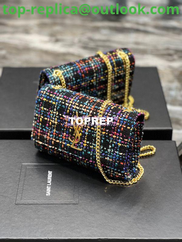 Replica YSL Saint Laurent Kate Chain Wallet With Tassel In Multicolour Tweed 452159 3 Replica YSL Saint Laurent Kate Chain Wallet With Tassel In Multicolour Tweed 452159 3