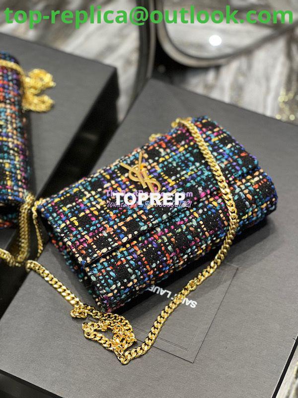 Replica YSL Saint Laurent Kate Chain Wallet With Tassel In Multicolour Tweed 452159 7 Replica YSL Saint Laurent Kate Chain Wallet With Tassel In Multicolour Tweed 452159 7