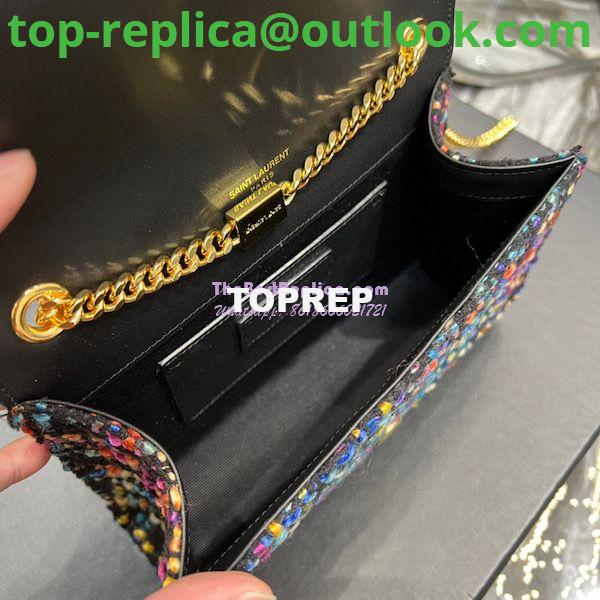Replica YSL Saint Laurent Kate Chain Wallet With Tassel In Multicolour Tweed 452159 8 Replica YSL Saint Laurent Kate Chain Wallet With Tassel In Multicolour Tweed 452159 8